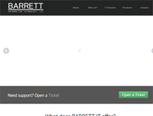 Tablet Screenshot of barrettit.com